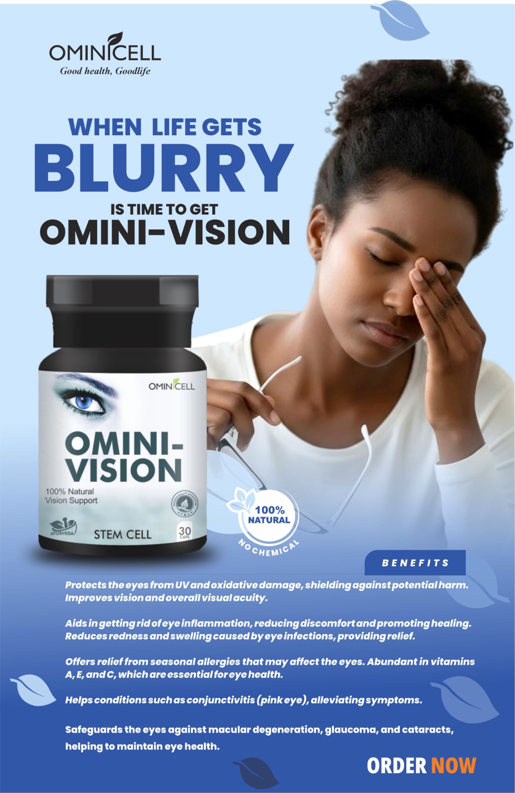 OMINI-VISION natural wellness supplement product