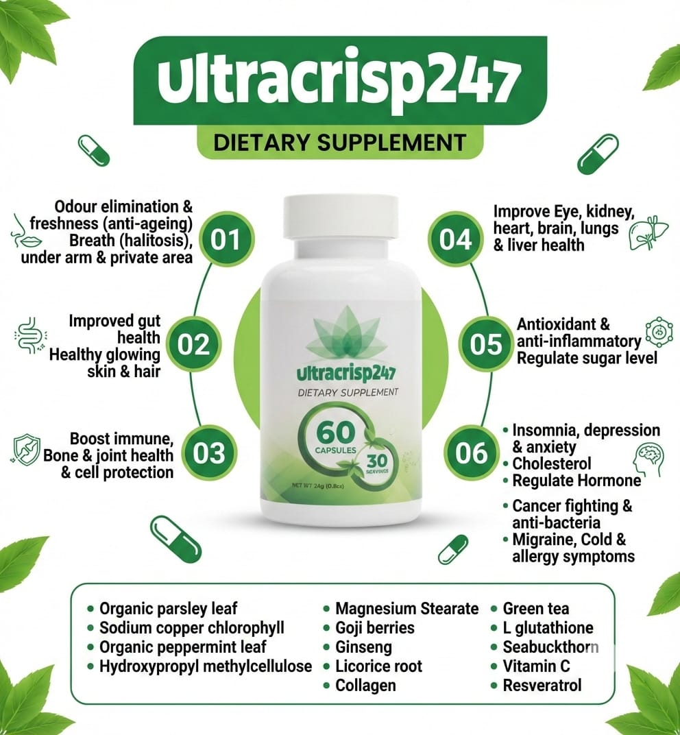 ULTRACRISP247 - Sodium Copper Chlorophyll supplement